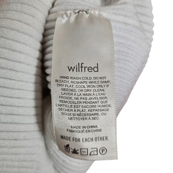 ⚡️SALE! Aritzia Wilfred White Ribbed Mini Skirt - Picture 8 of 9